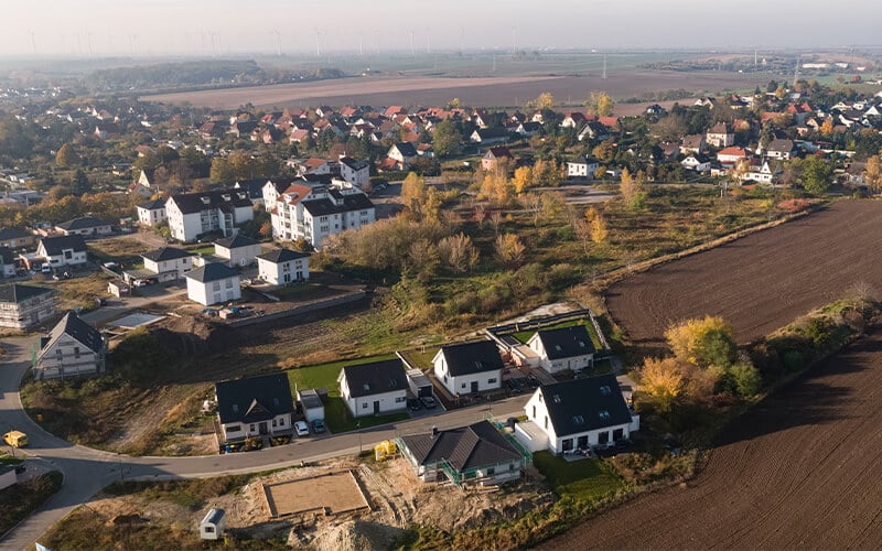 Grundstücksgebiet in Angersdorf